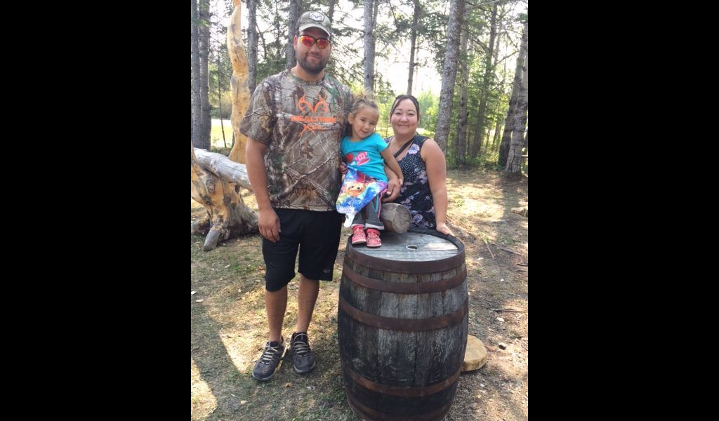 David Rehaluk with his family